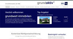 Desktop Screenshot of grundwert-immobilien.de